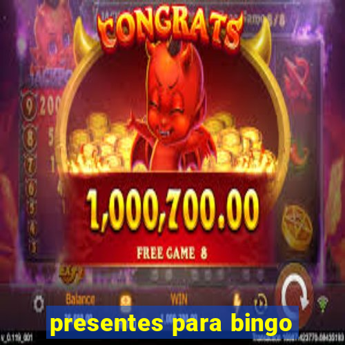 presentes para bingo